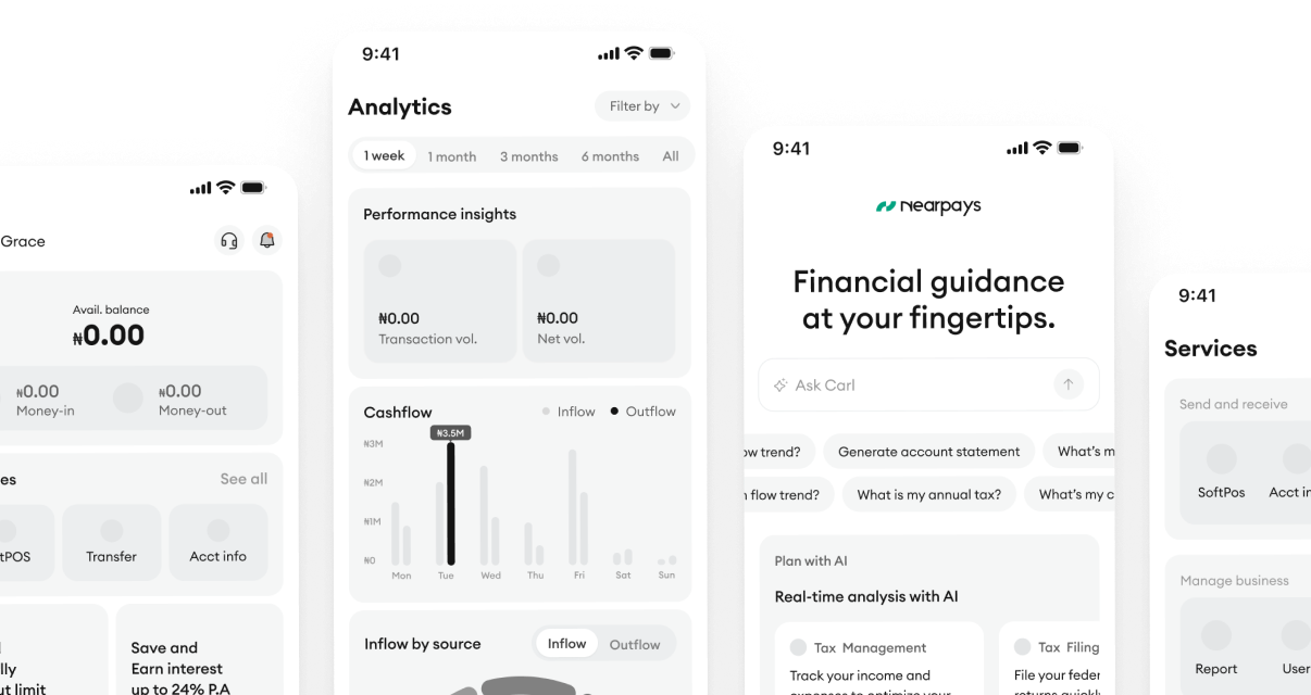 Low-fidelity wireframe screens